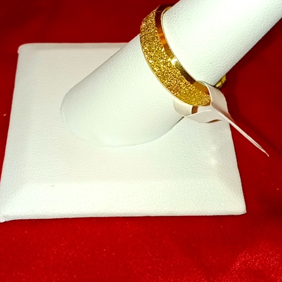 NWT Boho Gold Textured Stainless steel 9 Ring! - Picture 2 of 3